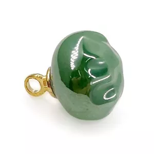 Green Irregular Faux Pearl Sewing Shank Buttons 20 Pcs - 10mm 13/32" - Picture 1 of 4