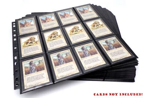 50 páginas de juego Docsmagic.de 24 bolsillos negras - carga lateral - Magic The Gathering PKM YGO - 11- - Imagen 1 de 3