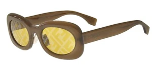 Fendi FF M0108/S Brown/Yellow (09Q/BF) Sunglasses - Picture 1 of 3