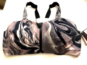 Victoria's Secret Knockout Front Close Underwire Sports Bra Marble 38D NWT - Picture 1 of 3
