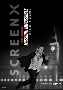 Tom Cruise Mission Impossible SCREEN X POSTER The Final Reckoning Brandneu - Bild 1 von 1