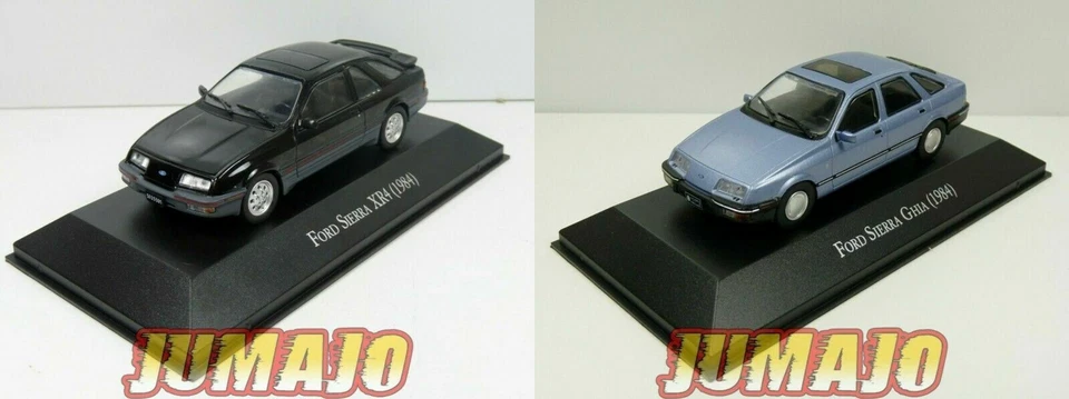 Lot de 2 Voitures FORD Sierra 1/43 SALVAT 80/90 : Ghia & XR4 1984 - Immagine 1 di 1