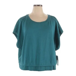 Athleta Oversized Sweatshirt Top Size 1X NWT Teal Sundown Loungewear Activewear - Picture 1 of 10