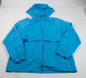 Vintage Woolrich Women's Blue Windbreaker Jacket Sz XL - Picture 1 of 6