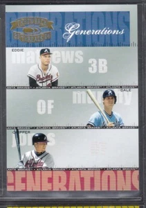 2004 Throwback Threads Generations #15 Mathews/Chipper/Murphy Braves nrmt /1500 - Picture 1 of 2