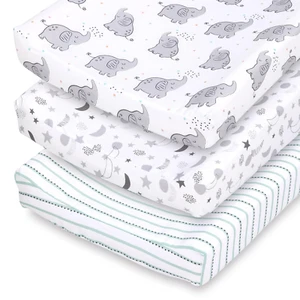 Baby Girl Boy Changing Pad Covers 3 Set Ultra Soft Cover Fits Standard Table - Picture 1 of 1