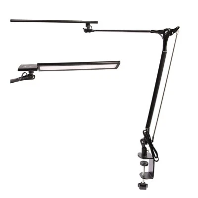 LED Desk Lamp, Architect Task Lamp, 12W Eye-Caring Metal Swing Arm Dimmable D... - Image 1 of 4