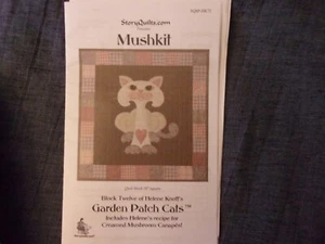 Garden Patch Cats Story Quilts Helene Knott's Quilt Block 12 Mushkit and recipe - Picture 1 of 1