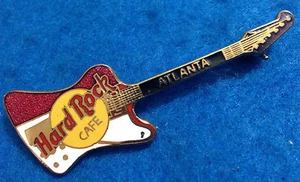 ATLANTA CLASSIC RED & WHITE REVERSE FIREBIRD HRC GUITAR Hard Rock Cafe - Picture 1 of 1
