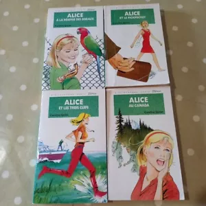 Lot De 4 Alice Caroline Quine Livres Bibliothèque Verte Livre vintage ancien. - Imagen 1 de 14
