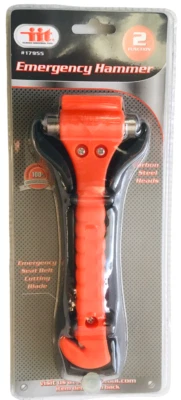 Martillo de rotura de vidrio de emergencia IIT 17955 cortador de cinturón de seguridad para ventana automática para automóvil Foto 1 de 4