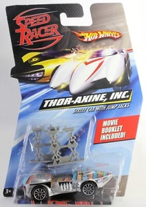 Coche de calle Hot Wheels Speed Racer 2007 serie de películas Thor-Axine Inc con gatos de salto - Imagen 1 de 2