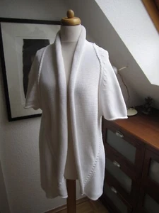 HESS NATUR CARDIGAN – OPEN FRONT - BAUMWOLLE – SCHNEEWEISS - M – NEUWERTIG! - Bild 1 von 10
