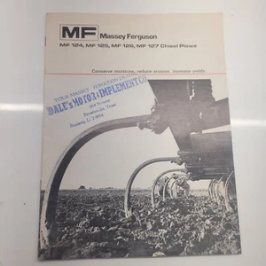Massey Ferguson Mf124 Mf125 Mf126 Mf127 Chisel Plow Dealer's Brochure Book Specs - Picture 1 of 3