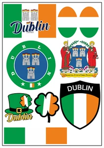 Dublín Irlanda Pegatina Tarjeta Pegatina Arco Ciudad Coche Bandera Bandera - Imagen 1 de 2