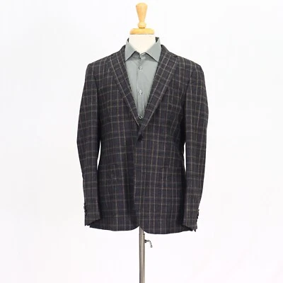 Abrigo Blazer Chaqueta Abrigo Deportivo Gris ETRO 44R Cuadros Lana 2B Foto 1 de 4