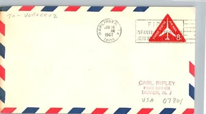 Trans-Texas Airways First Flight Harlingen Texas - Veracruz Mexico - 1967 - Picture 1 of 2
