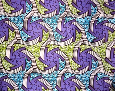 African Swirls Fabric 1 yard - Image 1 of 2