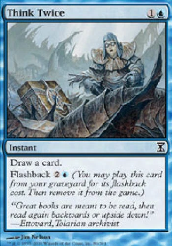 THINK TWICE Time Spiral MTG Magic the Gathering Cards DJMagic - Image 1 of 1