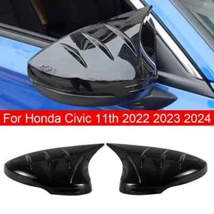 For Honda Civic 11th 2022 2023 2024 2x Rearview Side Mirror Cover Wing Cap Trim - Picture 1 of 11