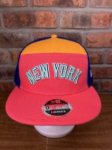 New Era New York Yankees Split Panel Coral Logo 9fifty Snapback Mütze MLB - Bild 1 von 7
