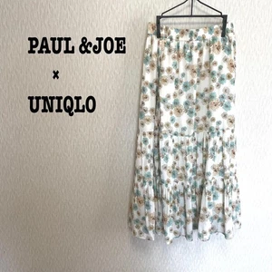 Falda Larga Paul Joe X Uniqlo Floral Blanca Verano Grande - Imagen 1 de 9