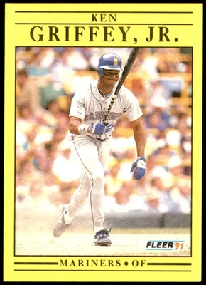 Ken Griffey, Jr. 1991 Fleer #450 Mariners MLB LEER ENVÍO GRATUITO AutographDen Foto 1 de 2