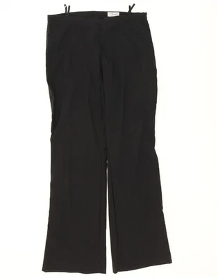 VINTAGE Womens Bootcut Trousers EU 44 XL W36 L32 Black Viscose HT04 - Image 1 of 3