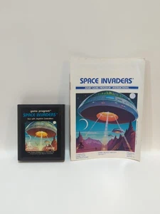 Space Invaders CX2632 (1980 ATARI 2600) Spielkassette mit Handbuch, getestet - Bild 1 von 9