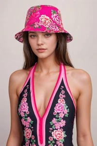 Cappello a secchiello reversibile Johnny Was Blum CSW6824 - Foto 1 di 3