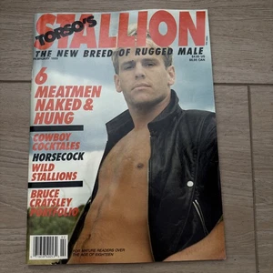 HENGST TORSO Magazin 80er Gay Interest Playgirl Colt Stud Jock Leder Papa - Bild 1 von 3