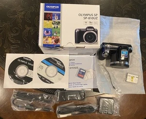 NEW COMPLETE W/ Box Olympus SP-810UZ 14.0MP Digital Camera Black 36X Zoom 24MM - Picture 1 of 10