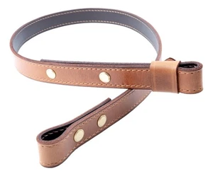 Leather  Sling Classic Tan Leather UK Made size 34" to 38" Brass Fittings - Picture 1 of 5