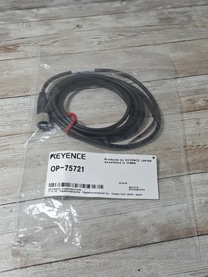 OP-75721 Keyence NEW In Box M12 4-Pin Switch Sensor Cable Cordset OP75721 - Image 1 of 2