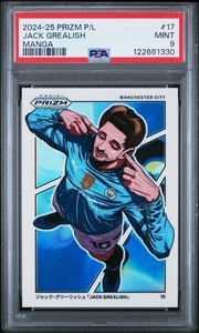2024-25 Prizm English Premier League Jack Grealish #17 Manga PSA 9 (KK - Picture 1 of 2