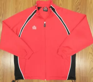 ADMIRAL FULL ZIP TRACK JACKET POLYESTER RED, BLACK & WHITE Sz MEDIUM, M - Picture 1 of 6