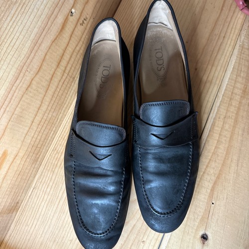 TOD’S Tod's Men's Leather Penny Loafer Shoes Brown Made in Italy Size 9 1 2 EU