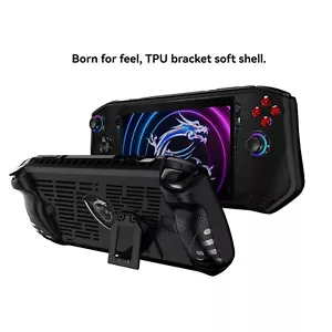For MSI CLAW Handheld Game Console TPU Soft Case Protective Cover With Stand - Picture 1 of 8