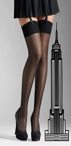 3 pairs Nylonz SKYSCRAPER Stockings BLACK XXL - Picture 1 of 1