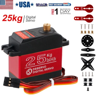 25KG Digital Servo High Torque DS3225 Metal Steering for RC Car Boat Waterproof - Image 1 of 4