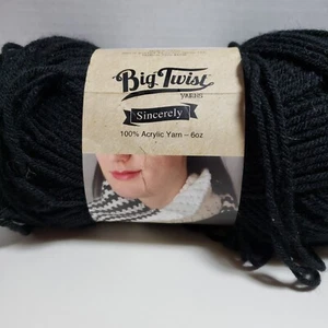 Big Twist Garn Acryl Kammgarn schwarz 6 Oz. 322 Yds. #4 Jo-Ann Mit freundlichen Grüßen - Bild 1 von 6