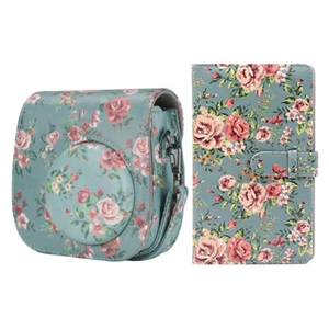 For Fujifilm Instax Mini 11 9 8+ 8 PU Leather Shoulder Bag+Album (Rose Red) AU - Picture 1 of 8