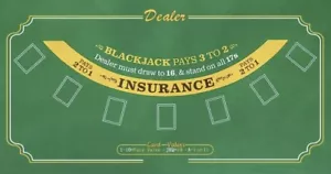 Blackjack Felt36”x72”Layout Table Top Green Mat Portable Cover Felt Holdem Poker - Picture 1 of 5