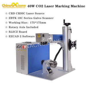 Máquina grabadora láser de marcado láser de CO2 40W 175*175 mm para vidrio/cristal/cuero/madera - Imagen 1 de 12