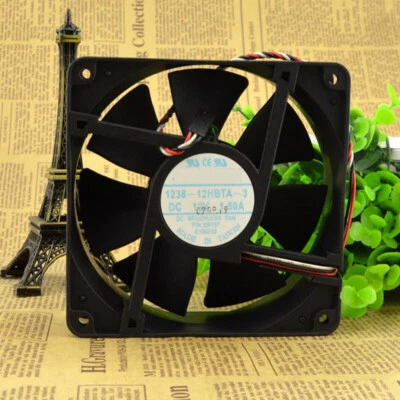 Cooling fan 1238-12HBTA-3 for JMC/DATECH 120×120×38mm DC12V 1.50A 3pin - Image 1 of 4