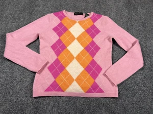 Valerie Stevens Cashmere Sweater Girls Youth Size Medium Long Sleeve Pink - Picture 1 of 10