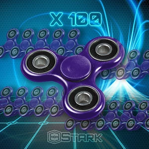 LILA Hand Spinner Tri Handschmeichler Fokus Schreibtisch Spielzeug EDC ADHS Autismus KINDER ERWACHSENE 100 STCK. - Bild 1 von 6