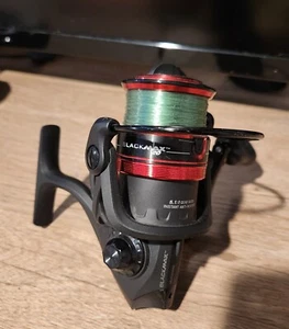 Abu Garcia Black Max SP20 5.1:1 Gear Ratio 4 Bearings Red, Black - With Line - Picture 1 of 4