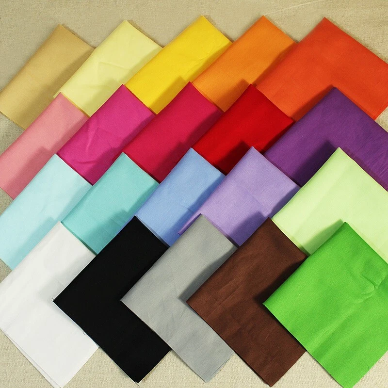 45pc Solid Charm Pack 5" Squares Patchwork Quilt Fabric Cotton Bundle Scraps - Image 1 of 1