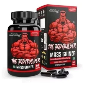 THE BODYBUILDER MASS GAINER CAPSULE FOR MUSCLE & WEIGHT GAIN (60 CAPSULES) - Picture 1 of 4